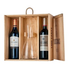 Woodcase with Luis Cañas Reserva 2015 and Reserva de la Familia 2016+ Decanter |Tanino Wines