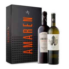 Estuche de Malvasía Blanco 2020 y Amaren Reserva 60 2015