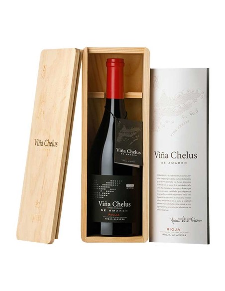 Viña Chelus de Amaren en caja de madera