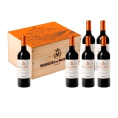 6 Marqués de Murrieta Reserva bottles in Wooden Box